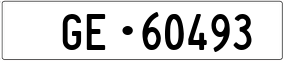 Trailer License Plate